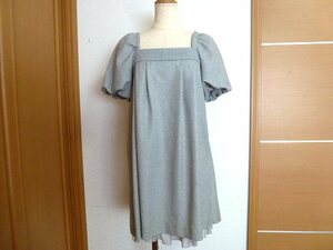 Й*CECIL McBEE Cecil McBee * One-piece * short sleeves *9 number * gray * made in Japan * outside fixed form possible *