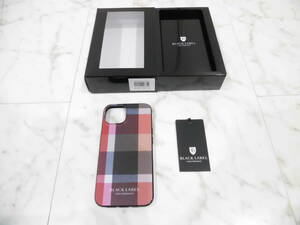 【新品未使用品タグ箱付】 ブラックレーベルクレストブリッジ iPhone13ケース BLACK LABEL CRESTBRIDGE iPhoneケース iPhone13対応 18　