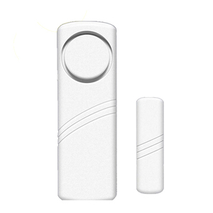 防犯アラーム 4個セット ブザー ドアアラーム 警報機 コンパクト 電池式 小型 軽量###アラームBJQ-4PC白###