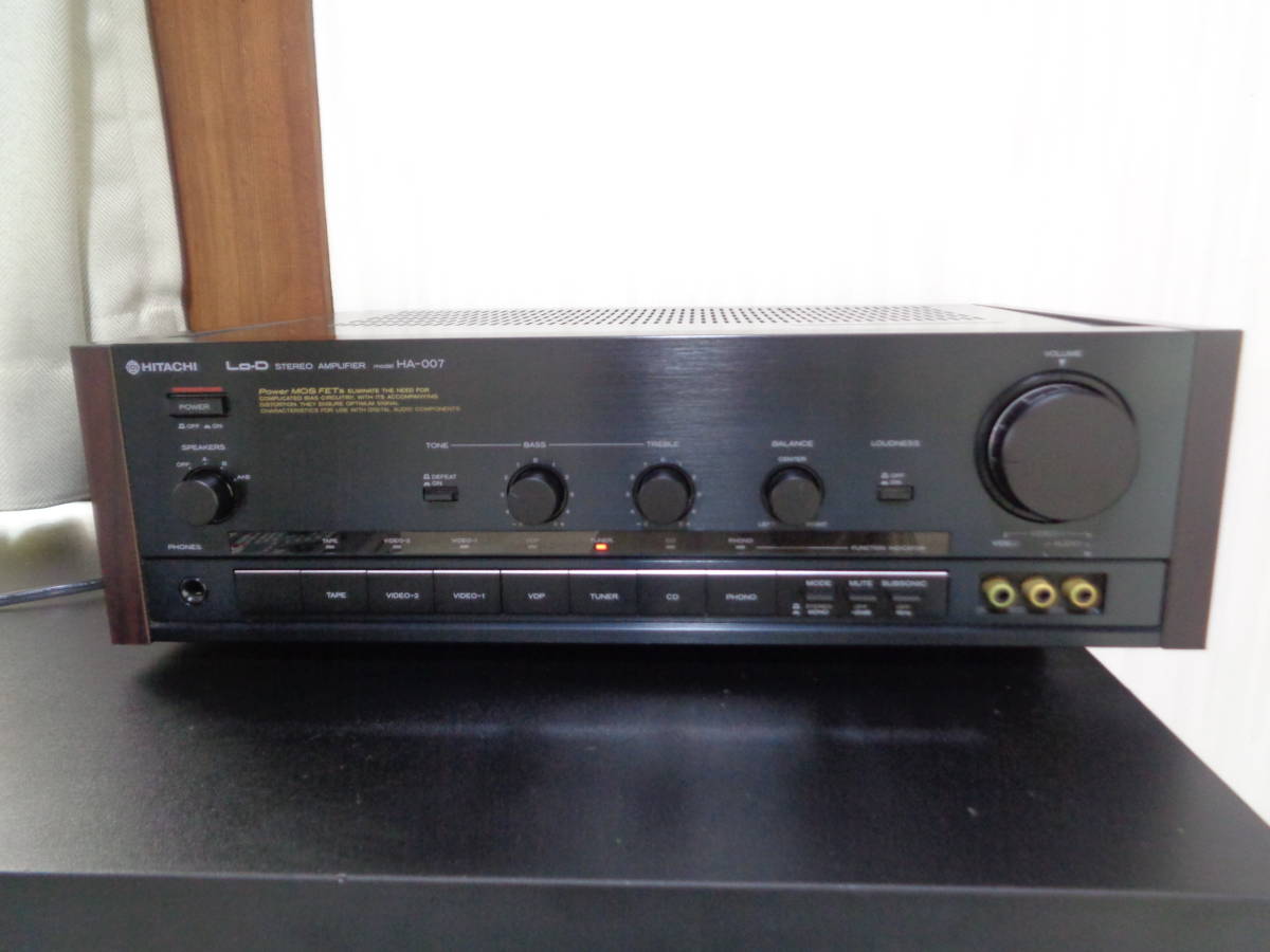 ♪HITACHI 日立 Lo-D STEREO AMPLIFIER HA-007 プリメインアンプ 日立