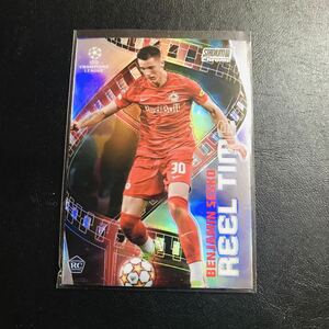 (RC) Benjamin Sesko / 2021-22 Topps Stadium Club Chrome UEFA CL / Reel Time Refractor ルーキーカード シェシュコ ザルツブルク