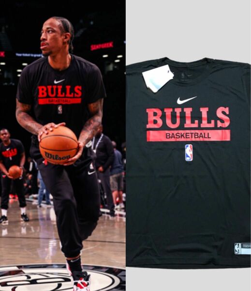ラスト1点!!! NBA Chicago Bulls Nike Practice T-shirt Lサイズ 半袖Tシャツ