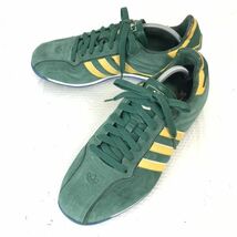 adidas★2006/ワールドカップモデル/ADI TR/ブラジルモデル/スエード/ローカットスニーカー【24.0/緑×黄】451459/sneakers/Shoes◆G-83_画像1