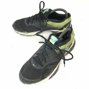 NIKE/ Nike *Dual Fusion TR/ dual Fusion / sneakers [26.0/ black × yellow green ]554889-016/ training /sneakers/Shoes/trainers*G-66