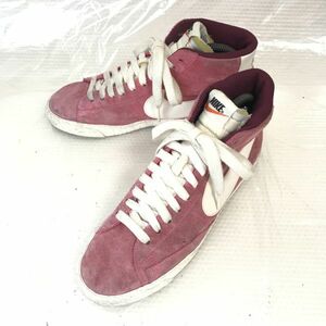 NIKE/ナイキ★ブレイザーミッド/スエードスニーカー【25.0/赤系/red系】518171-609/sneakers/Shoes/trainers◆G-60