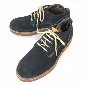 セダークレスト/cedar crest★CC-1970/ヒール高め/スエードチャッカブーツ/スニーカー【25.0/紺/NAVY】sneakers/Shoes/trainers◆Q-271