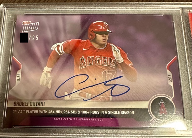 PSA9 限定25枚 大谷翔平 両面 直筆サイン 2021 | JChere雅虎拍卖代购