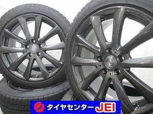 18インチ VRX 225/45R18 7.5J+52 108 ボルボ VOLVO バリ溝 中古スタッドレスホイール4本セット 送料無料(SA18-3585）