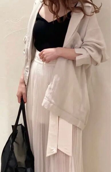 SNIDEL シアーリネンワークジャケット IVO
