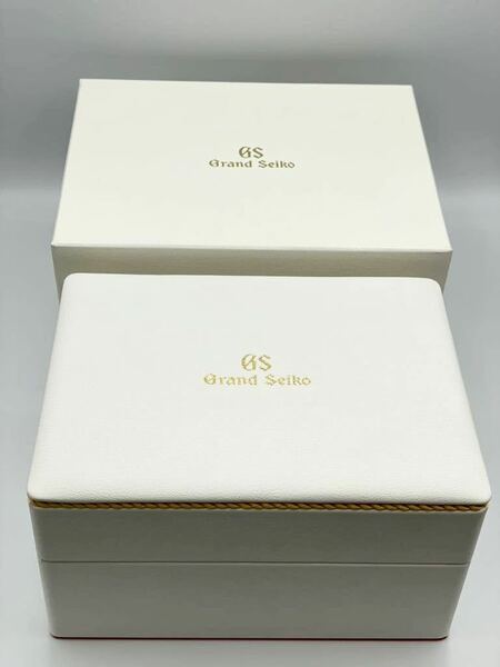 未使用品 グランドセイコー 特製ボックス ホワイト 時計BOX 3本 2本 非売品 時計ケース GRAND SEIKO 60周年 スプリングドライブ 箱
