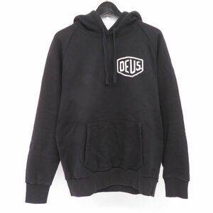 130s DEUS EX MACHINA デウスエクスマキナ VENICE ADDRESS HOODIE プルオーバーパーカー DMW48675C XSサイズ ブラック ※中古