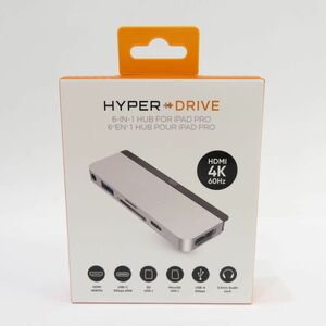 098s 【未開封】HYPER ハイパー HyperDrive 6-in-1 USB-C Hub for iPad シルバー HP16176