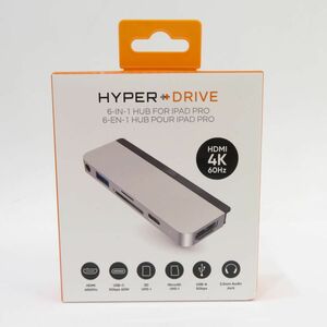 098s 【未開封】HYPER ハイパー HyperDrive 6-in-1 USB-C Hub for iPad シルバー HP16176