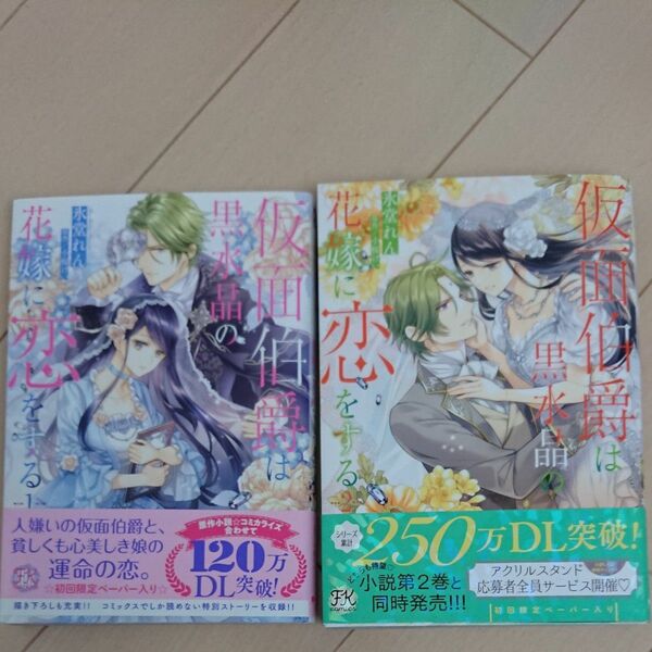 仮面伯爵は黒水晶の花嫁に恋をする1,2巻全巻セット
