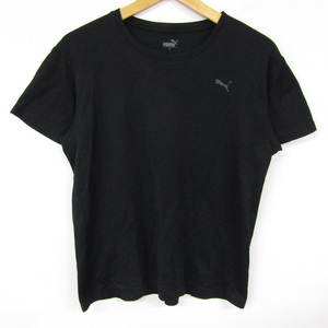 プーマ 半袖Tシャツ 無地 ワンポイントロゴ トップス 大きいサイズ メンズ LLサイズ ブラック PUMA