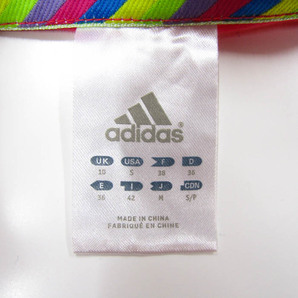 アディダス 半袖Tシャツ グラフィックT コットンストレッチ トップス レディース Mサイズ レッド adidasの画像2