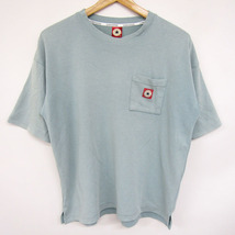 コンバース 半袖Tシャツ 胸ポケット ビッグサイズ 無地ロゴ トップス メンズ Mサイズ グリーン CONVERSE_画像1
