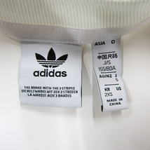 アディダス 半袖Tシャツ 胸ポケット 袖ライン スポーツウェア トップス コットン レディース Sサイズ ホワイト adidas_画像2