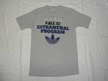 ☆美品☆ 80s USA製 ビンテージ adidas アディダス トレフォイル Tシャツ sizeL グレー ☆古着 5連プリント レインボー ATP 70s オールド_画像1