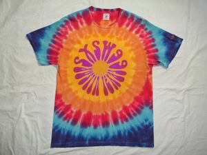 ☆ 90s ビンテージ SXSW サウス・バイ・サウスウエスト 1999 タイダイ Tシャツ sizeL ☆USA古着 音楽 映画 フェス Woodstock Lollapalooza