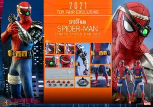 新品未開封 ホットトイズ VGM51 スパイダーマン（サイボーグ・スーツ版）1/6フィギュア(検 hottoys spiderman cyborg mms623 等に)