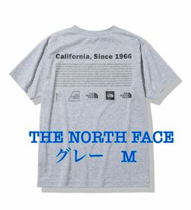 THE NORTH FACE ザノースフェイス ヒストリカルロゴティー Tシャツ　グレー　Ｍ