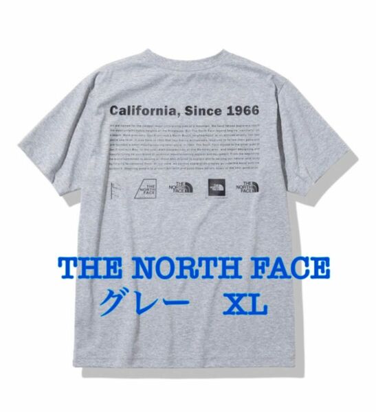 THE NORTH FACE ザノースフェイス ヒストリカルロゴティー Tシャツ　グレー　XL