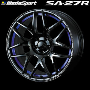 送料無料 GR86 86 BRZ WEDS ウェッズ スポーツ SA-27R BLC2 ブルーライトクローム2 8.5J +45 225/40R18 タイヤホイールセット