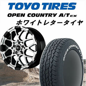 送料無料 デリカ D5 等に ナイトロパワー M28 バレット 215/70R16 TOYO オープンカントリーA/T EX ホワイトレター タイヤ4本セット