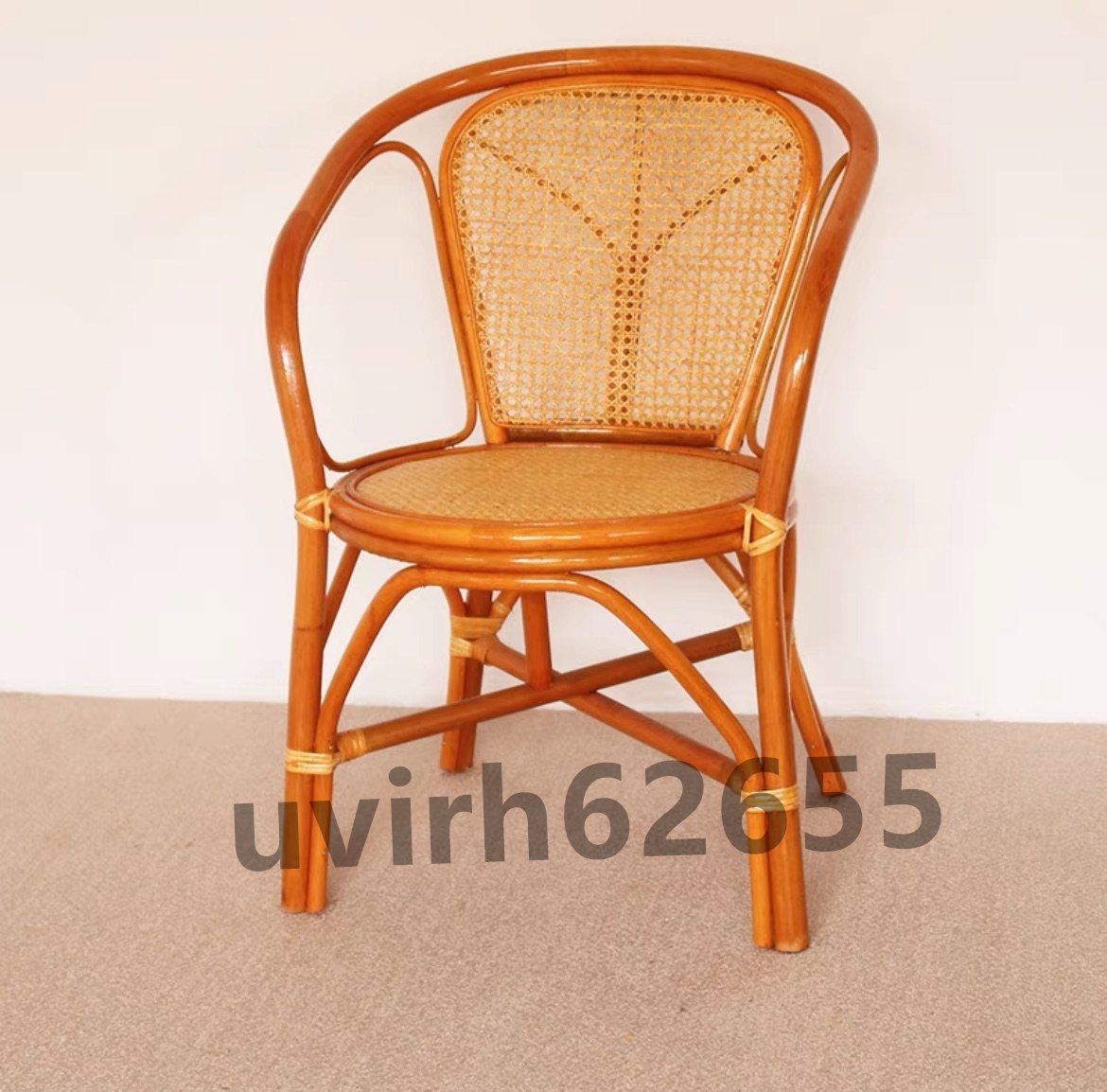 Buena calidad ☆ Muy popular ☆ Silla con respaldo de mimbre hecha a mano, silla tejida, sillón de mimbre, muebles de mimbre, silla informal de material natural, trabajos hechos a mano, muebles, Silla, Silla, silla