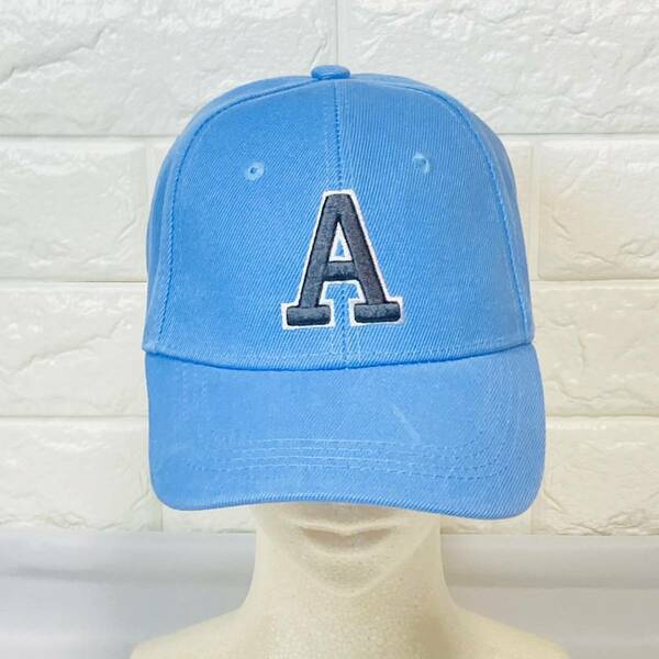 新品 ロゴ入りベースボールキャップ 野球帽 帽子 ベビーブルー 送料無料 スポーツ アウトドア　セール