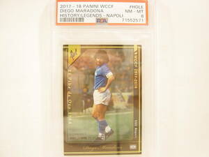 PSA鑑定済 Panini WCCF 2017-2018 HOLE ディエゴ・マラドーナ　Diego Armando Maradona 1960　SSC Napoli History Of Legends PSA8