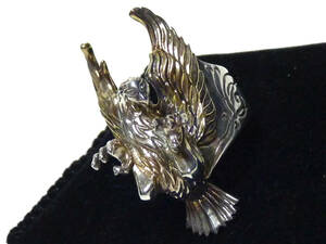  Wolf man WOLFMAN B.R.S silver 925 player feather ring G 21 number 