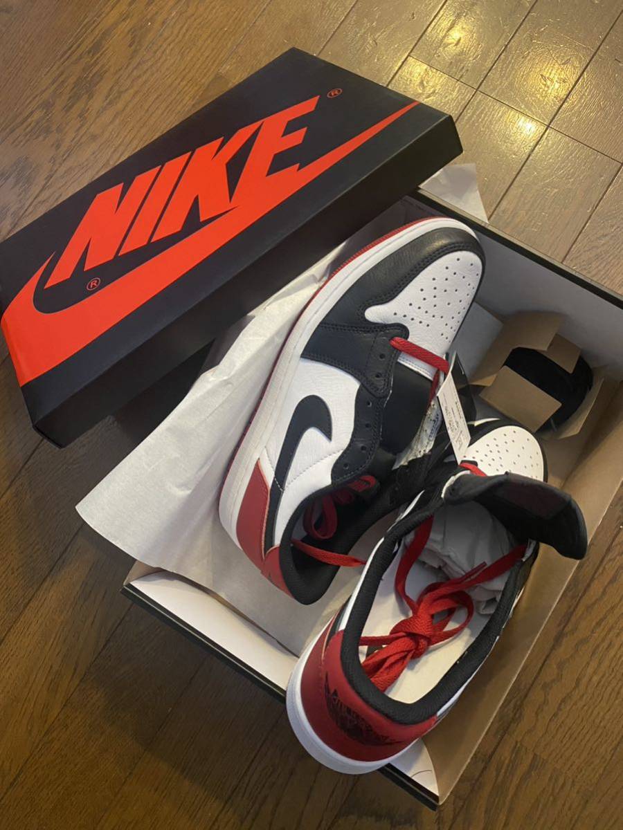 ☆SNKRS購入品 未使用品 Nike Air Jordan 1 Retro Low OG Black Toe