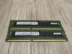 #8621-0613 - 2枚SET / SAMSUNG 8GB 1R×4 PC3L-12800R-11-12-C2-D3 ECC (合計16GB) メモリー RAM 発送サイズ:60予定