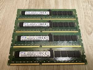 #9622-0314 - 4枚SET / SAMSUNG 8GB 1Rx4 PC3L-12800R ECC (合計32GB) メモリー RAM 発送サイズ:60予定 