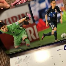 サッカー 日本 カレンダー2017 SAMURAI BLUE JAPAN NATIONAL TEAM OFFICIAL CALENDAR W杯_画像7