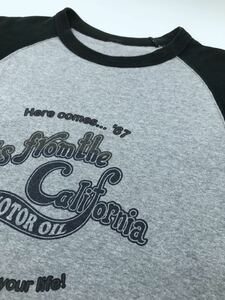 【日本製】フラットヘッド 七分袖Hita from the California ラグランTeeシャツTHE FLAT HEAD フリーホイラーズ　トイズマッコイ