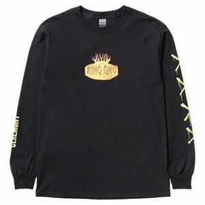 King Gnu Mサイズ FIRE LOGO LONG SLEEVE TEE(BLACK) CEREMONY キングヌー セレモニー 長袖Tシャツ ロングスリーブ ロンT