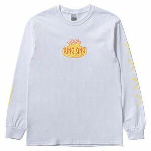 King Gnu Mサイズ FIRE LOGO LONG SLEEVE TEE(WHITE) CEREMONY キングヌー セレモニー 長袖Tシャツ ロングスリーブ ロンT