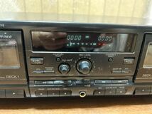 ①Technics RS-TR575 ステレオ カセットデッキ テクニクス レトロ_画像3