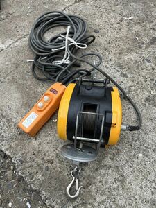 【中古品】★RYOBI(リョービ) 60Kg小型ウインチ(揚程14m) WI-61C