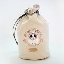 ワッペン WAPPEN　刺繍ワッペン　高級感再現　可愛い猫　ねこ　手縫い　丸いタイプ_画像3