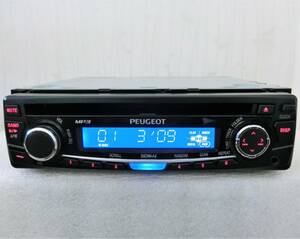 Panasonic CQ-C130DP 2DIN PEUGEOT ОДНОВАЯ 50 Вт X 4 [Sound Station MP3/CD] ・ Работал на один месяц после прибытия продукта. (только основная часть)