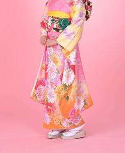 * long-sleeved kimono set No116- stock disposal 