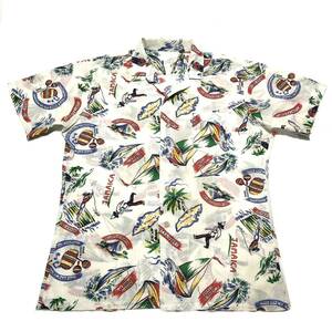 希少 レア JAMAICA Vintage Hawaiian Shirt ジャマイカ ビンテージ ハワイアン アロハシャツ 半袖