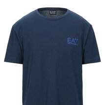 新品正規60％OFF EA7 EMPORIO ARMANI エンポリオ アルマーニ Tシャツ XSサイズ ネイビー ビッグロゴデザイン SAFARI絶賛 -mb-038-3p st_画像5