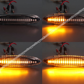 トヨタ① シーケンシャル 流れる ウインカー LED サイドマーカー クリア レンズ カムリ 40系 ACV4 マークX 120系 GRX 12# 120 ZIO ジオの画像2