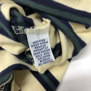 90s Ralph Lauren ラルフローレン ボーダーポケットTシャツ Lサイズ 香港製の画像8