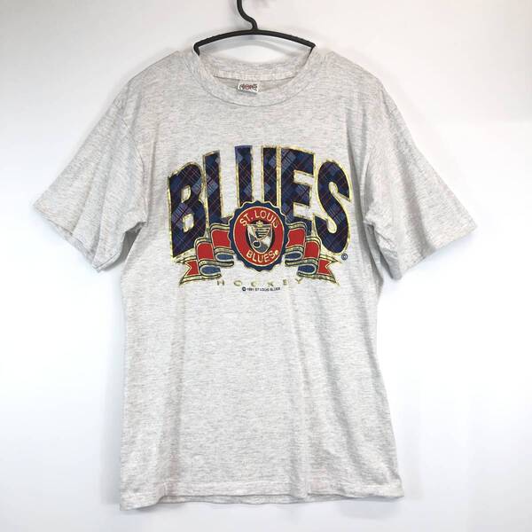 90s USA製 alore 半袖Tシャツ Mサイズ ST.LOUIS BLUES